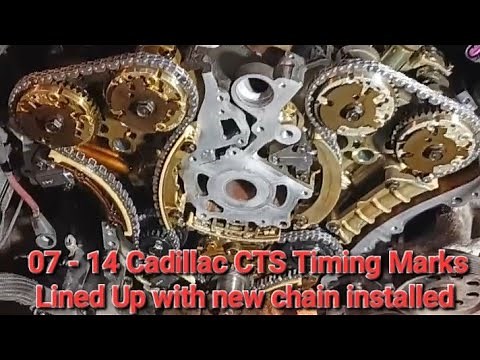 Cadillac Cts Timing marks with new chain installed 3.6l Timing chain replacement 1st and 2nd phase