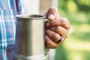 The Overlord - Tungsten Carbon Fiber Ring | Manly Bands