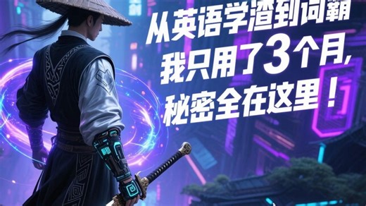 从英语学渣到词霸，我只用了3个月，秘密全在这里！