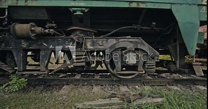 Old abandoned trains. Locomotives and wagons that will no longer be built