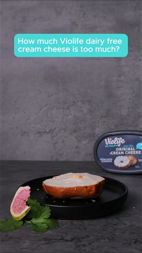 Is there a such thing as too much Violife dairy free cream cheese? 🤔 #dairyfree #howmuchistoomuch #animalfree
