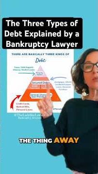 These 3 Debts Are Treated Completely Different in Bankruptcy #financiallaw #debtfacts