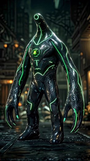 AICANFEEL🔵 on Instagram: "🔵 Part 32 – Ben 10 Aliens in Real Life 👁️‍🗨️ Three evolutions engineered for perfection — strength, tech, and cosmic precision at their highest form. Upgrade ➝ Ultimate Upgrade Species: Galvanic Mechamorph Prime Origin: Planet Galvan B Enhanced with adaptive nanotech and plasma-based armor. Ultimate Upgrade can merge with multiple systems at once, evolving their design in real-time. He no longer controls technology — he becomes it, rewriting machine code on contact.