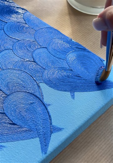 Today I’m creating a simple yet incredibly beautiful abstract painting in shades of blue. What do these colors and the painting remind you of? Which color would you like to see next? inst : affirm.artist.ua #art #affirmartistua #abstractart #heartart #arttherapy