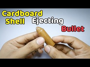Cardboard shell ejecting bullet | Simplecraft #trending #diycrafts