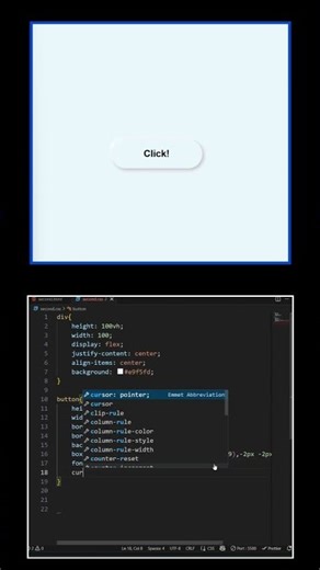 Transform a Boring Button into a 3D Masterpiece with CSS #shorts