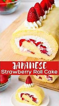 🍓 Japanese Strawberry Roll Cake Recipe: Soft and Fluffy