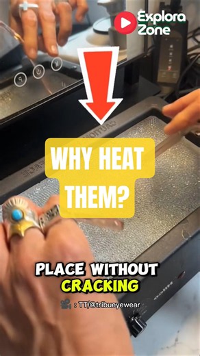 Why Are These Glasses Put in Heated Beads?#Shorts #Science #Technology #OpticalScience #Glasses
