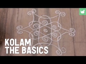 Learn how to make Kolam - Indian art - The Basics (video 1-13)