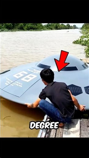 How This Man BUILT a UFO Boat Alone? 🛸 #shorts