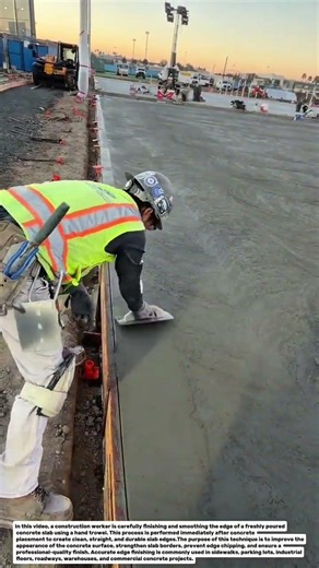 Smart Concrete Edge Finishing Technique | Precision Slab Border Construction Method.