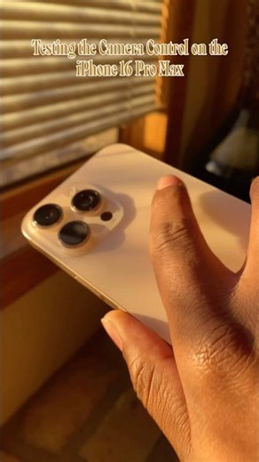 Testing the Camera Control on the iPhone 16 Pro Max 📸