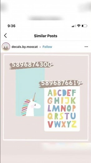 Decal codes for nursery #bloxburg #brookhavenrp #berryavenue