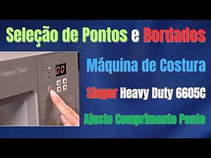Máquina de Costura Singer Heavy Duty 6605C Seleção de Pontos e Bordados!