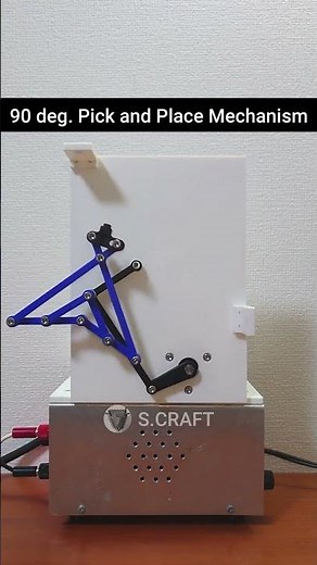 90 deg. Pick and Place Mechanism #3dprinting #machine #design #engineering #mechanic #mechanism