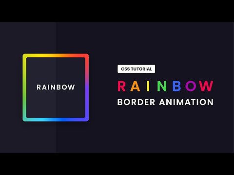 Rainbow Border Animation CSS | CSS Gradient Border