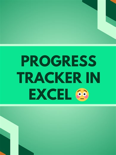 Most people don’t know Excel can do this 🤯 A progress tracker in 30 seconds is just the beginning. If you want to automate Excel, build dashboards, and save hours every week, DM me the word CLASS and I’ll send you my free Excel × AI class ⚡ #excel #automation #worksmarter