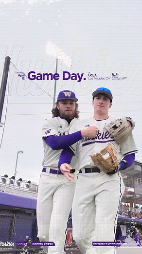 Ready for round ✌️ | Washington Husky Baseball