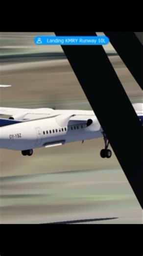 LOT polish airlines 60 landing at KMRY runaway 10L