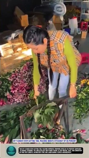 DIY Flower Stem Cutting Tool Machine Boosts Efficiency by 65 Percent