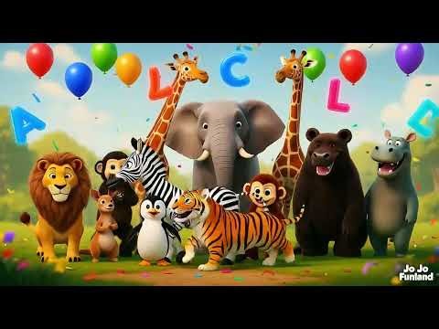 ABC Zoo Adventure 🦁🐵🐘 | Fun Learning Song for Kids | Sing & Learn Nursery Rhyme