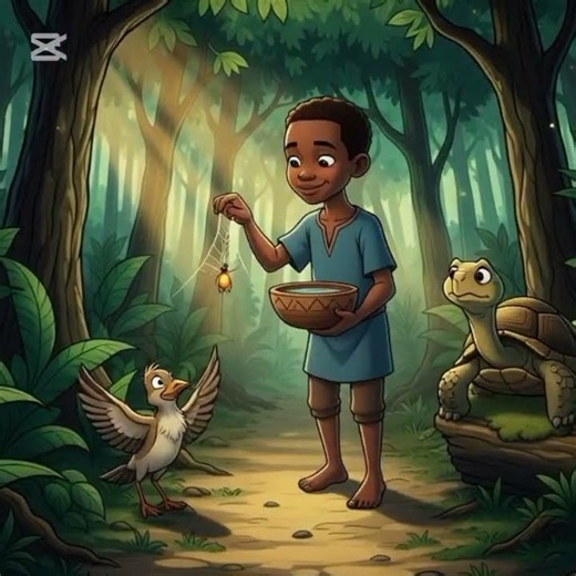 Tortoise's Trick: Boy's Kindness Saves the Village Drum! #africanfolktales #kindnesslesson