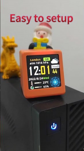 Smart Weather Station Desktop LED LCD Digital WiFi Clock