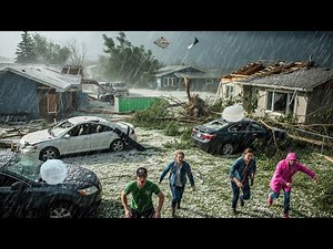Chaos in Canada Today! Giant Hail Storm Destroyer Homes, Cars in Calgary Alberta