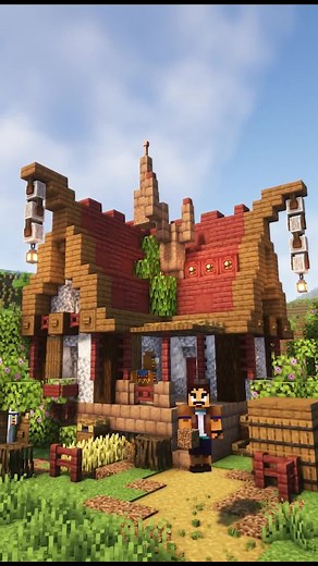 Medieval Mud and Mangrove Starter House in Minecraft