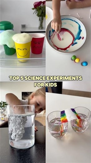 Top 5 Science Experiments for Kids🧑‍🔬 #scienceexperiment #scienceforkids