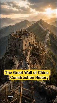 The Great Wall of China Construction | 2000 Years of History in 3 minutes #facts #china #shorts