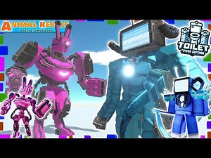 スキビディトイレタワーディフェンスに出てくる『シニスターテレビマン』&『メカバニータイタン』を視聴者さんが完全再現！アニマルレボルトバトルシュミレーター実況 ＃717 ARBS