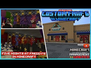 Custom FNAF 6 Pizzeria Simulator In Minecraft | Map Tour + Camera's