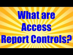 Microsoft MS Access Training Tutorial Reports Report Wizard Controls