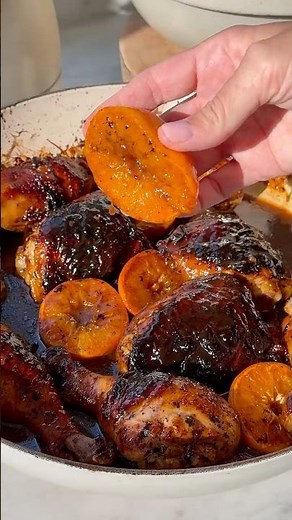 Sticky Orange Chicken Thighs (GF/DF). Full recipe in the description! #dairyfree #glutenfree