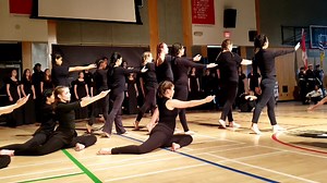Beautiful #RemembranceDay ceremony by students and staff at Carson Graham Secondary School this morning -- their first school assembly in nearly three years! | Bowinn Ma
