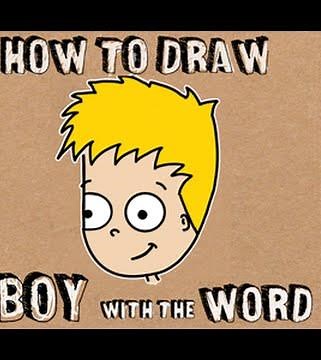 How to Draw a Boy from the word Boy
