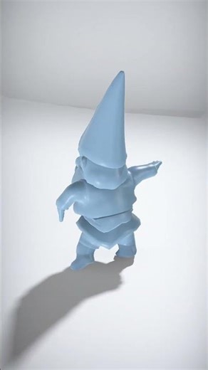 Cartoon Gnome Character with Pointed Hat and Beard