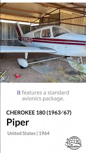 1964 Piper PA-28-140 Cherokee FOR SALE | Easy-to-Fly Training Plane