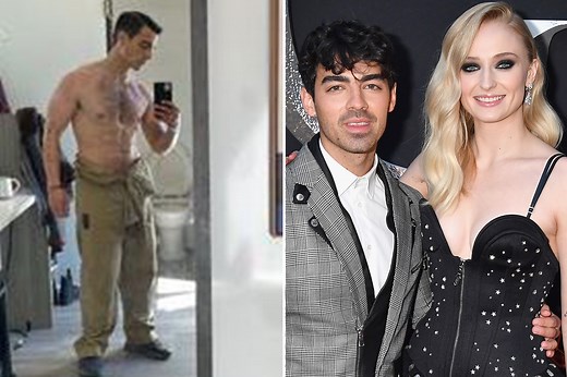 Joe Jonas reveals six-pack in sexy selfie as Sophie Turner calls him 'bad daddy'