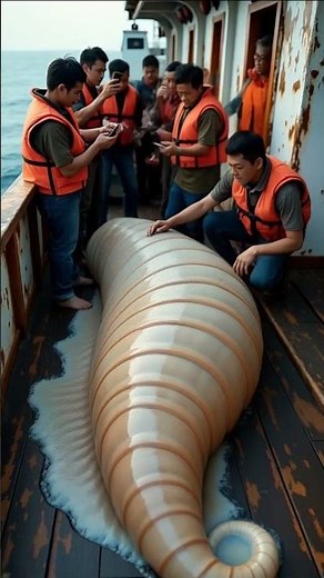 Giant Sea Snail Found at open sea! 🐚🌊 (Unbelievable Sighting)