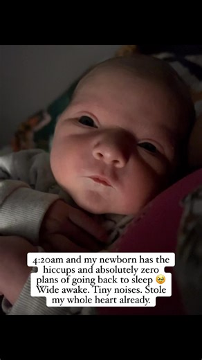 Destiny Mink on Instagram: "Me: exhausted. Laynee at 4:20am: hiccuping, wide eyed, adorable, and absolutely running the house 💅🏼🩷"