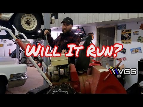 FREE Snapper Snowblower Found In Ditch Will it Run?