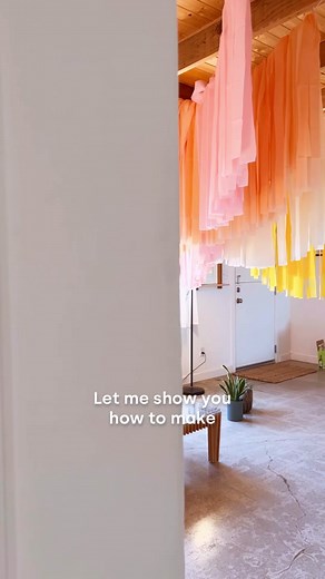 DIY Festive Fringe Garlands from Disposable Tablecloths