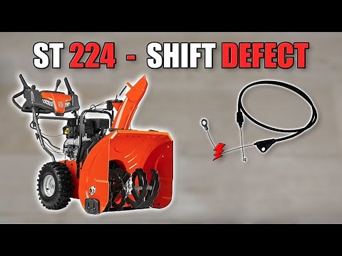 Husqvarna ST224 Gear Shift Defect