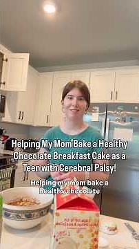 Helping My Mom Bake as a Teen with Cerebral Palsy #cerebralpalsy #cerebralpalsyawareness #baking