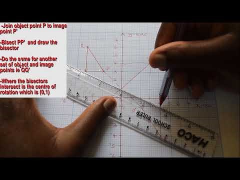 centre of rotation and angle of rotation