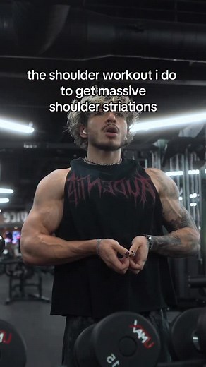 52 reactions | shoulder workout i do for massive shoulder striations. *heavy dumbbell front raises. 2 sets of 6-10 reps 2 sets of 6-failure reps i found that for me personally going heavy and controlling these help build that deep striation definition. focusing on driving up as high as possible getting that extension. try this out on your next shoulder day. ‍ dm for 1:1 coaching | links in bio #gym #gymtok #shoulderworkout #muscle #fitnesstips | Thatboixisaac | Facebook