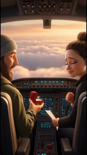 The Plane Was “Falling”… But It Was All a Proposal 😳💍✈️ #emotional #feelspecial #love #3danimation