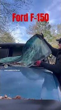Ford f-150 front windshield replacement! #autoglass #installation #howto #likes #comments #viral
